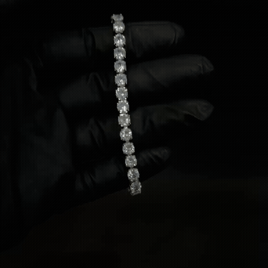 Grippin Sapphire  Iced Sleek Bracelet