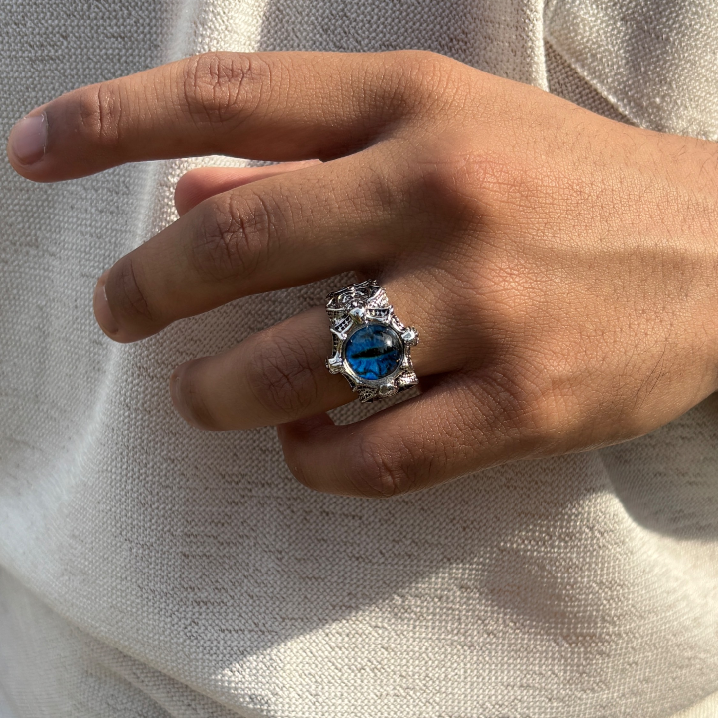 Dragon Evils Eye Ring