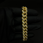 Stealth Iced Out Prism Cuban Bracelet