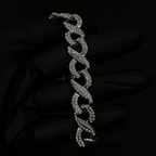 Orbit Wound Iced Out Prism Cuban Bracelet