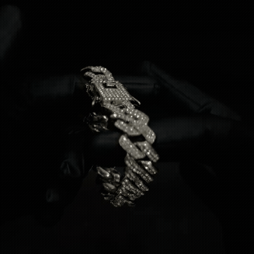 Iced out prism cuban bracelet