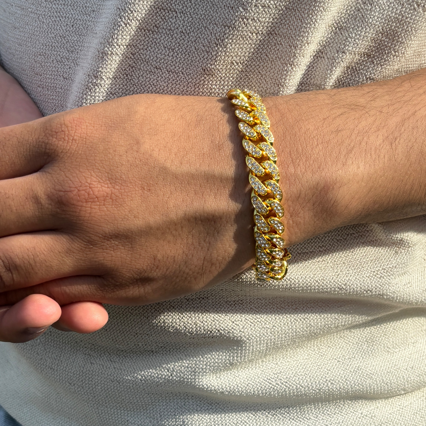 Stealth Iced Out Prism Cuban Bracelet