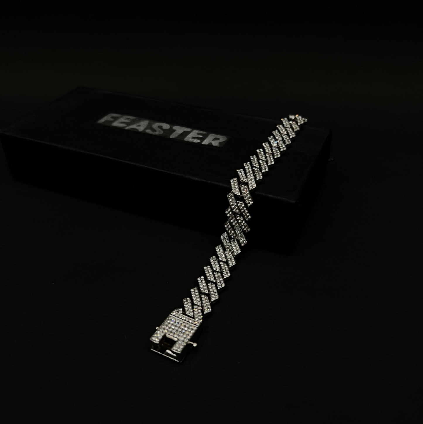 Iced out prism cuban bracelet