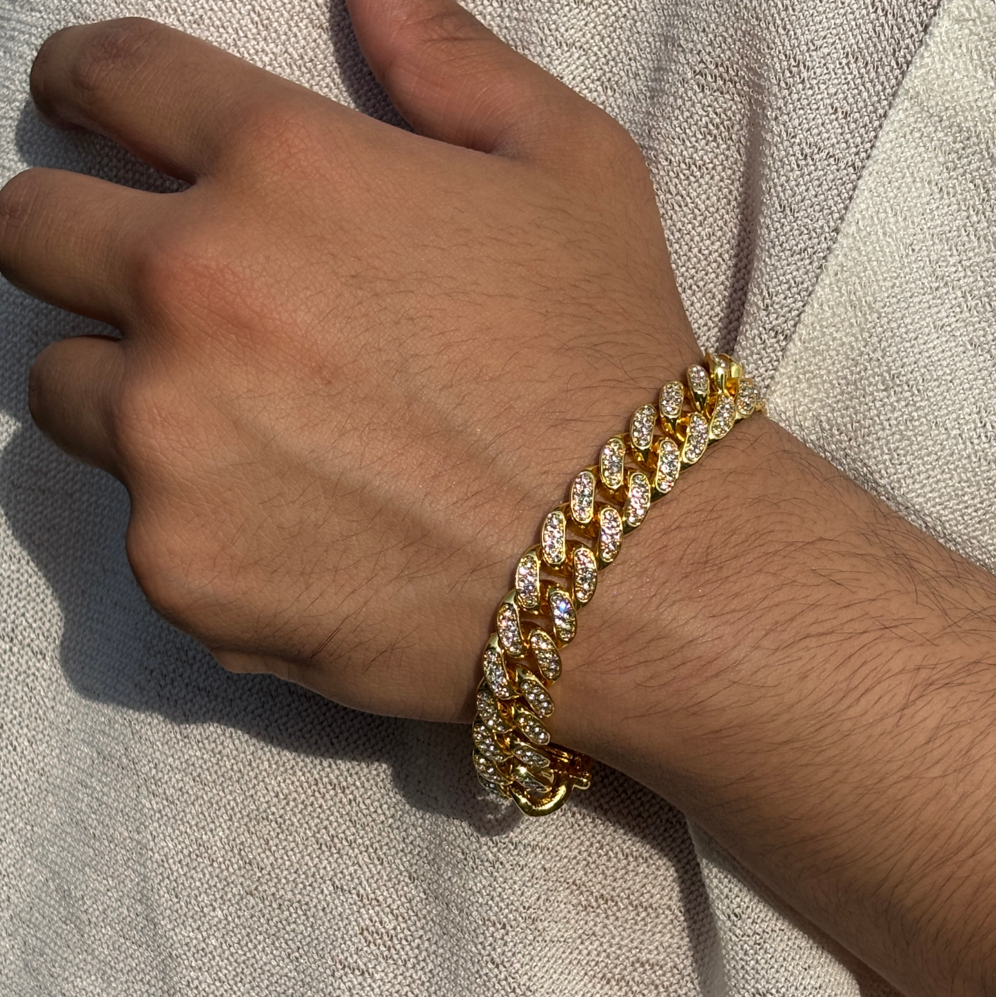 Stealth Iced Out Prism Cuban Bracelet