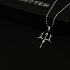 Iconic trident pendant with chain