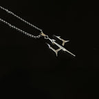Iconic trident pendant with chain