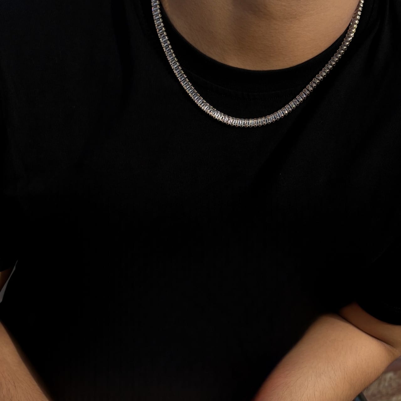 Sapphire Iced Out Tennis Chain