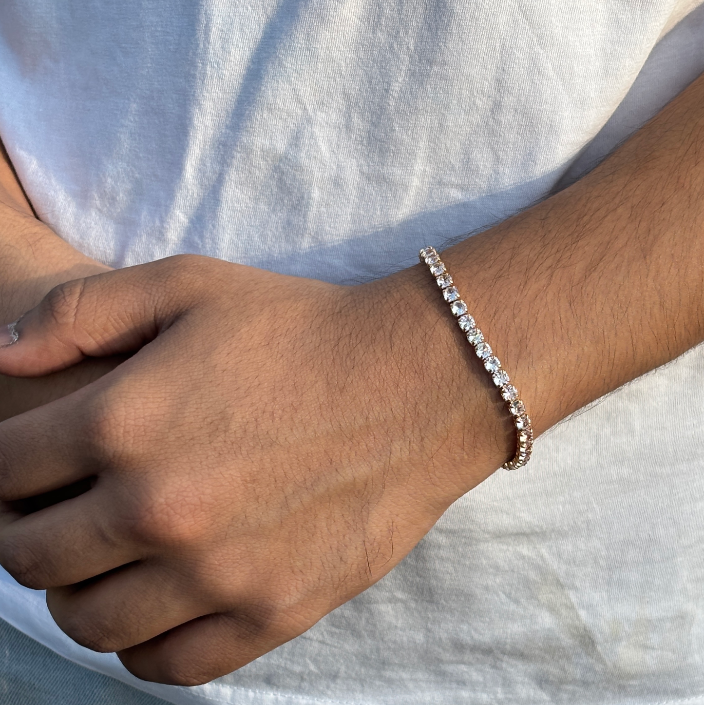 Sapphire Iced Sleek Bracelet