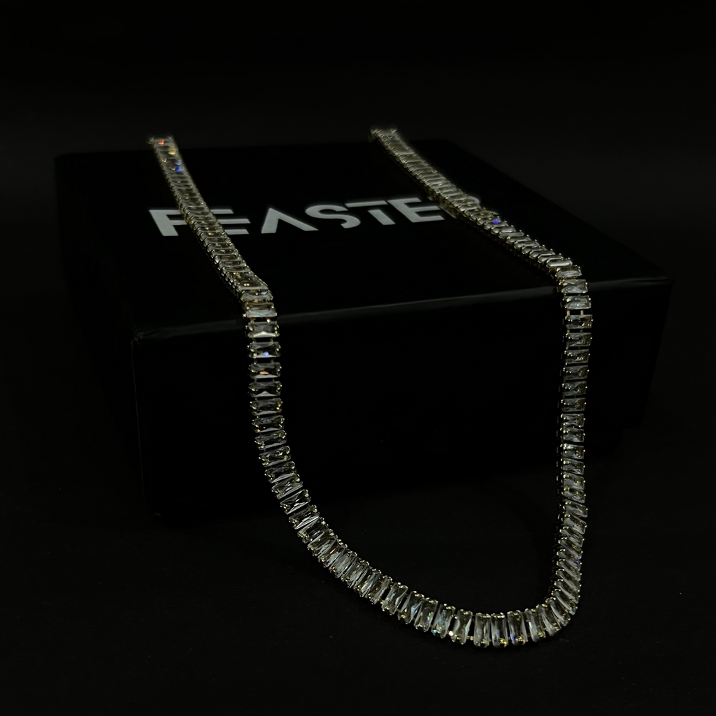 Sapphire Iced Out Tennis Chain