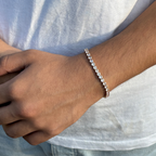 Sapphire Iced Sleek Bracelet