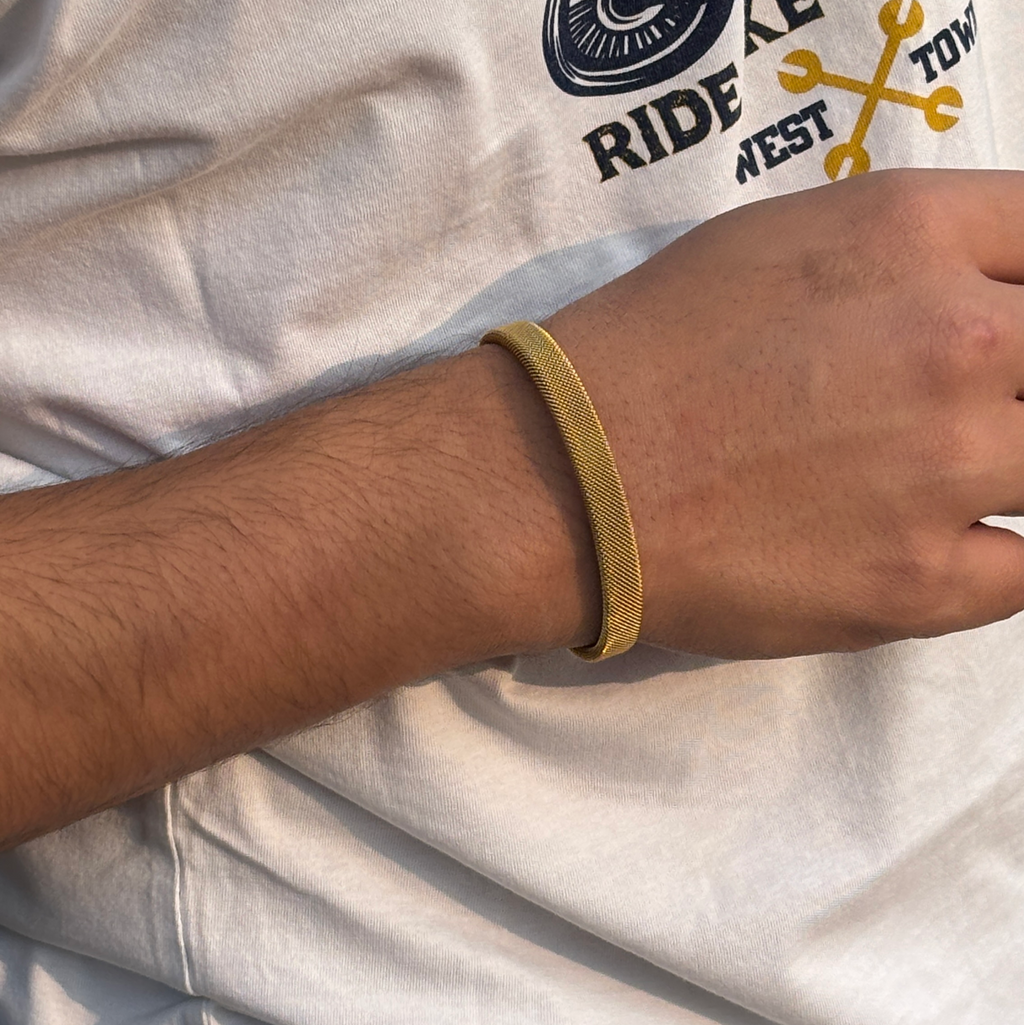 Signature Mesh Cuff Bracelet
