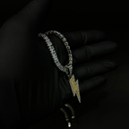 Retrograde pendant with chain