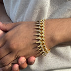 Astra Iced Out Prism Cuban Bracelet