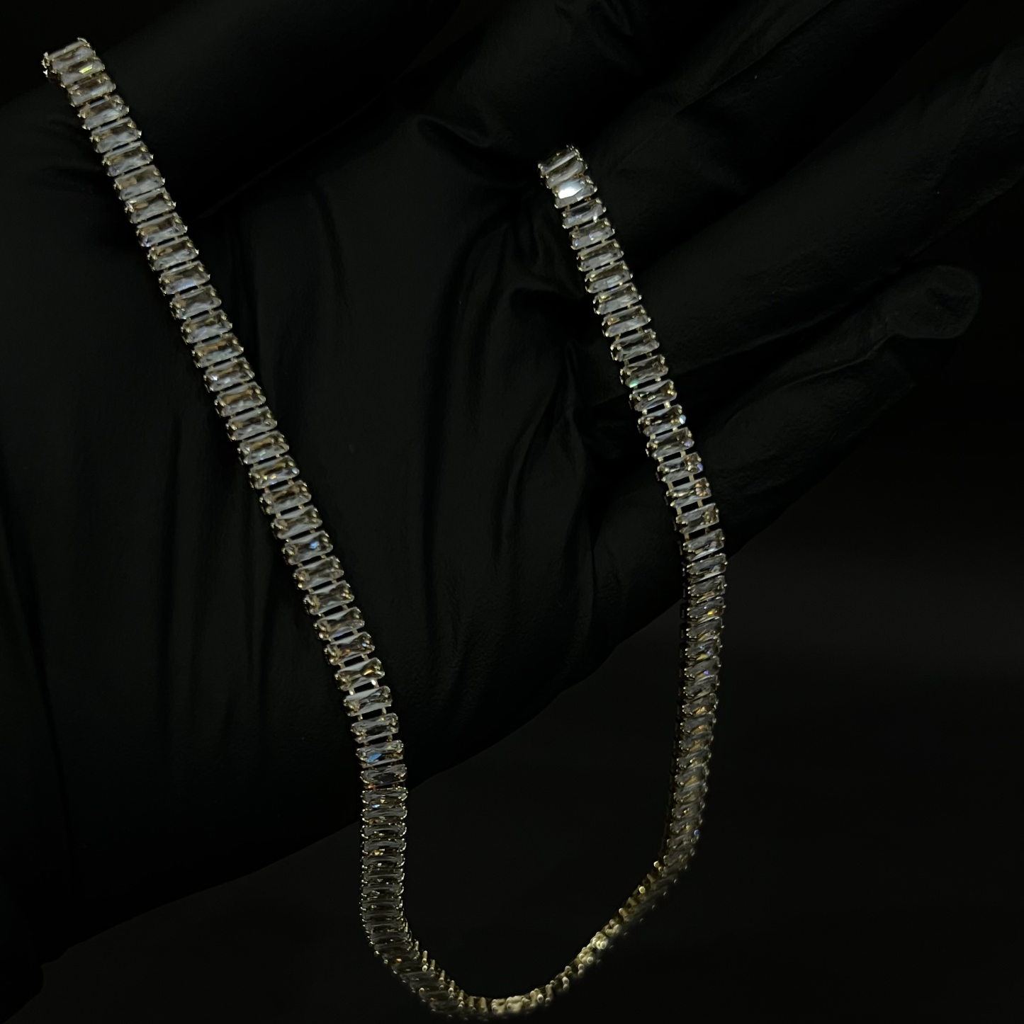 Sapphire Iced Out Tennis Chain