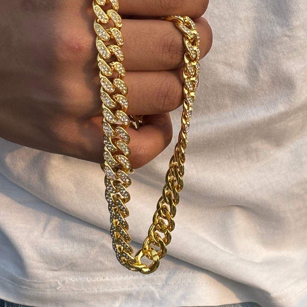 Versach Iced out cuban prism chain