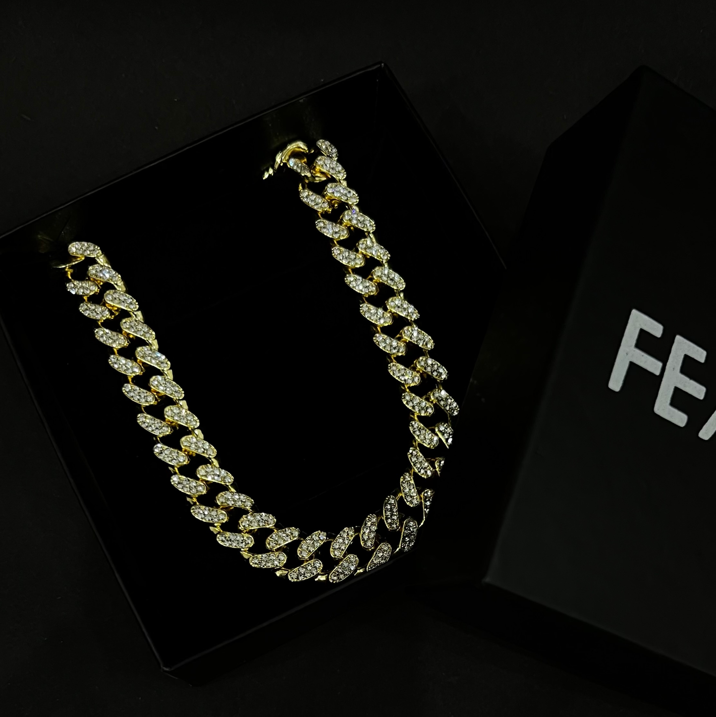 Versach Iced out cuban prism chain