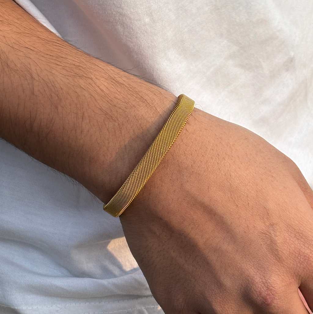 Signature Mesh Cuff Bracelet