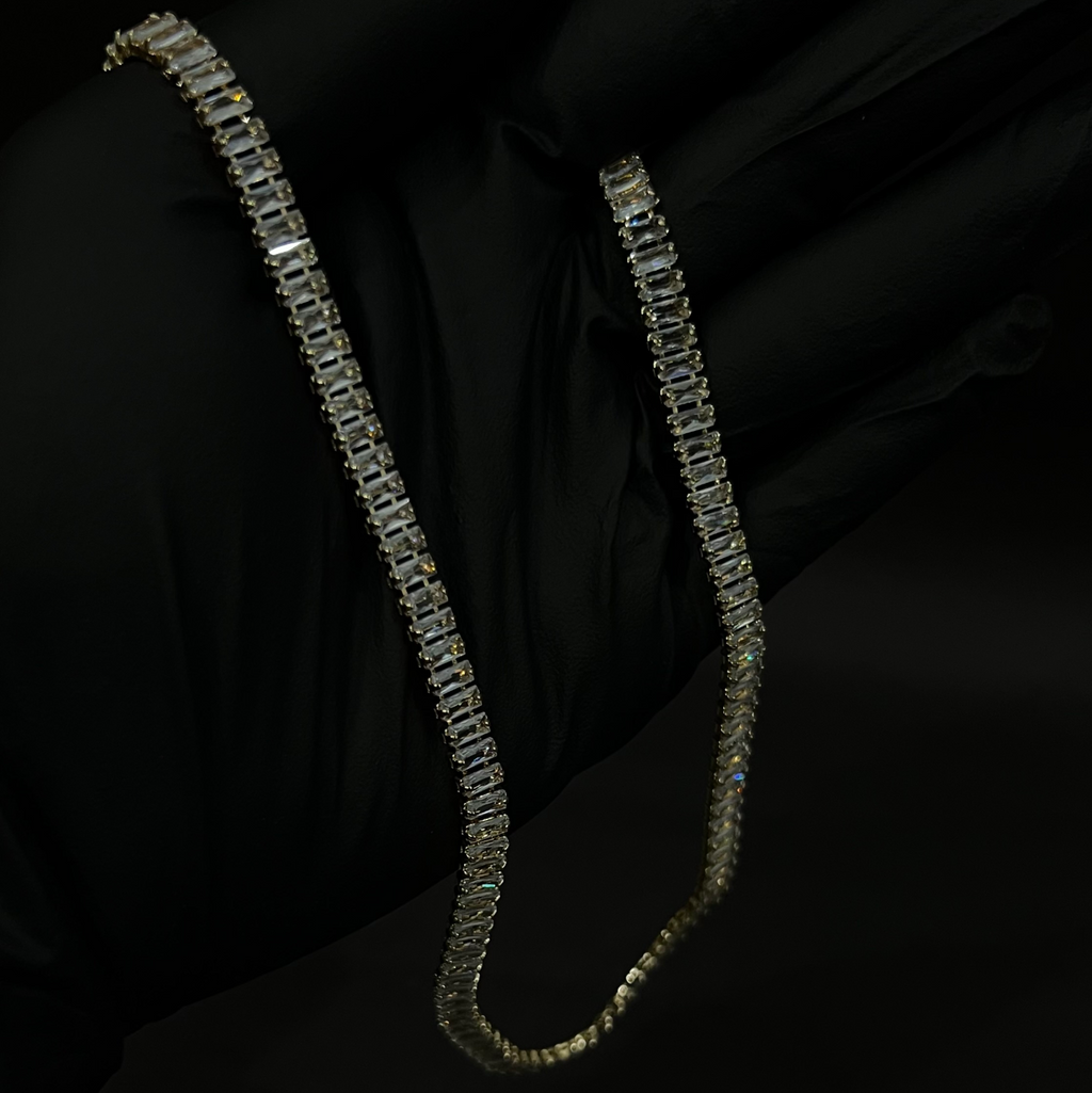 Sapphire Iced Out Tennis Chain