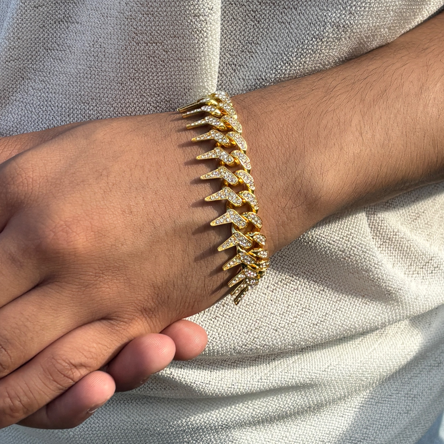 Astra Iced Out Prism Cuban Bracelet