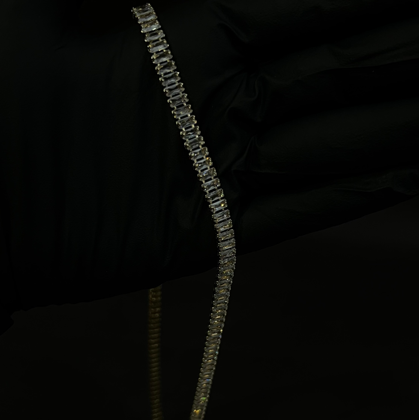 Sapphire Iced Out Tennis Chain