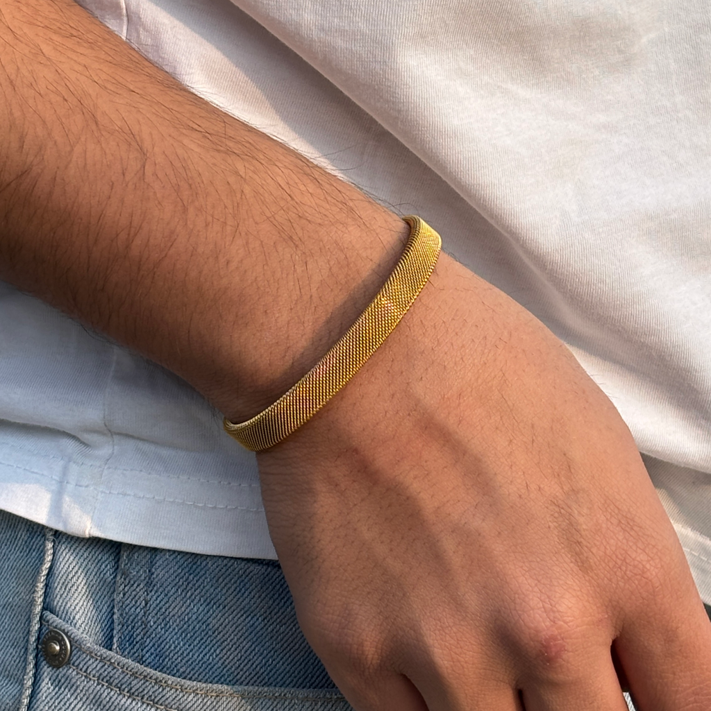 Signature Mesh Cuff Bracelet