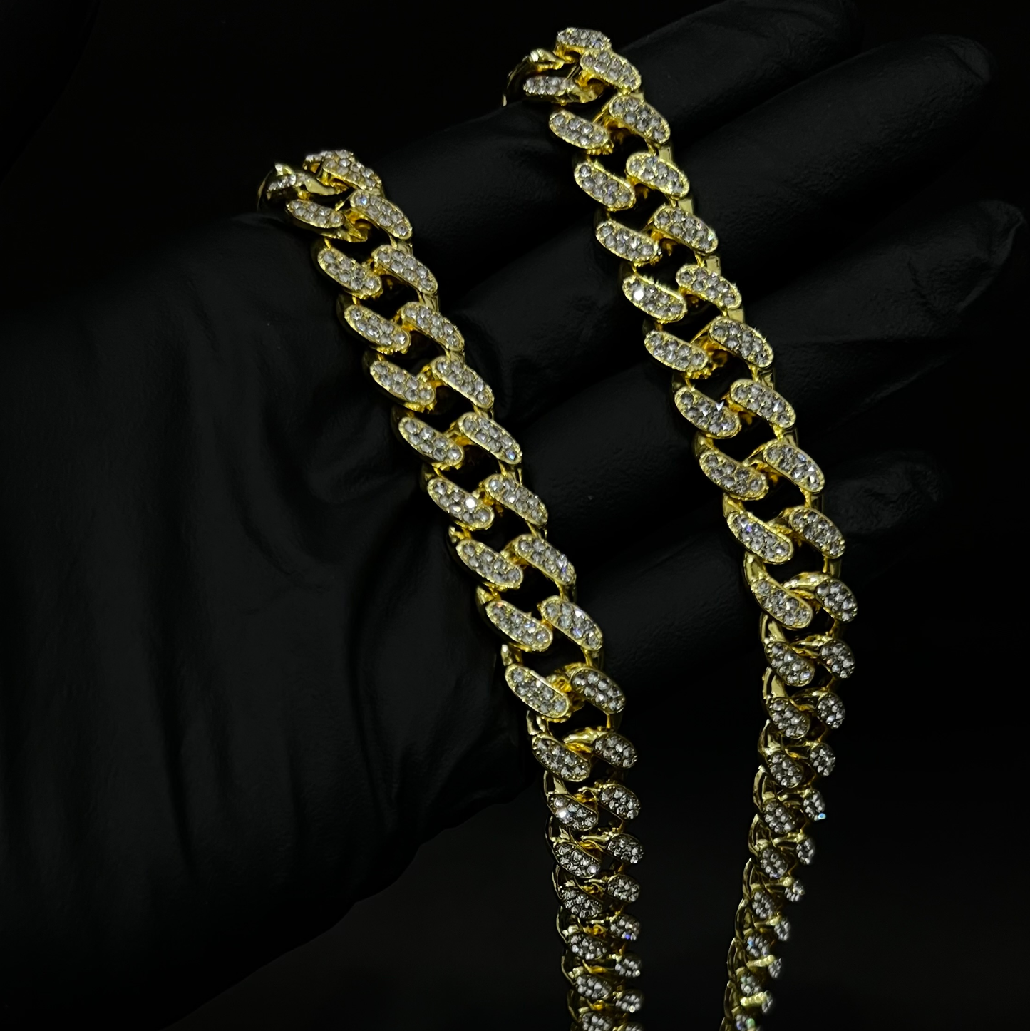Versach Iced out cuban prism chain