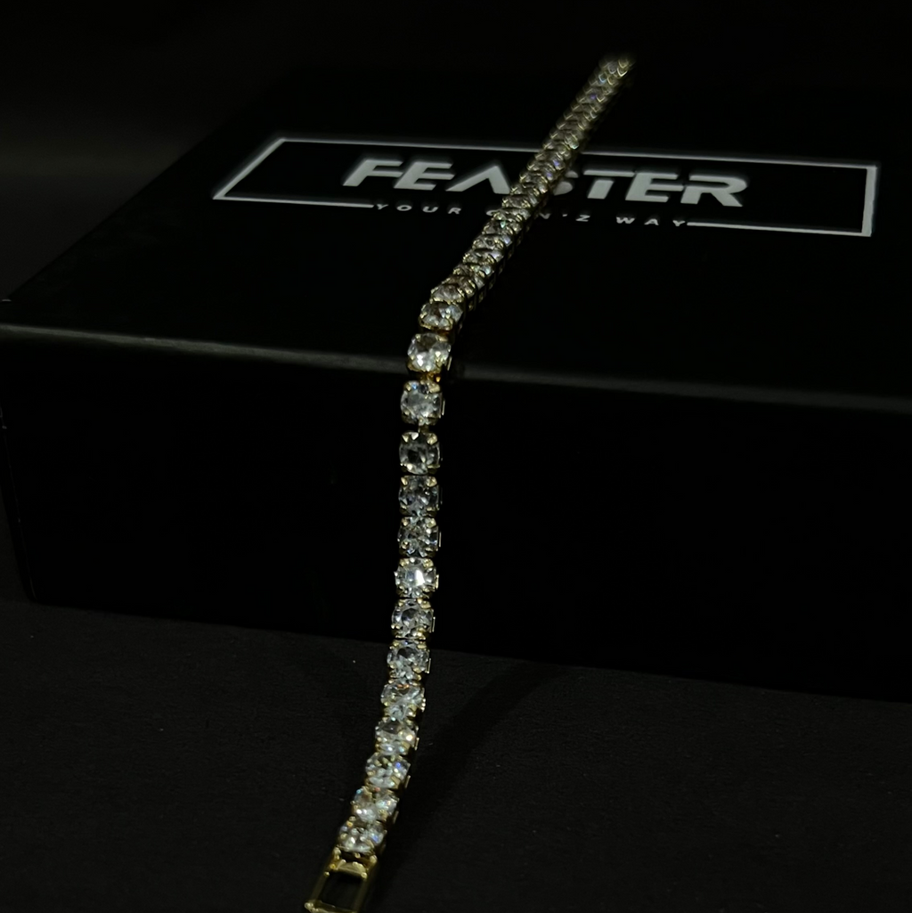 Sapphire Iced Sleek Bracelet