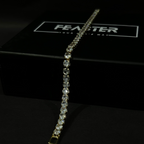 Sapphire Iced Sleek Bracelet