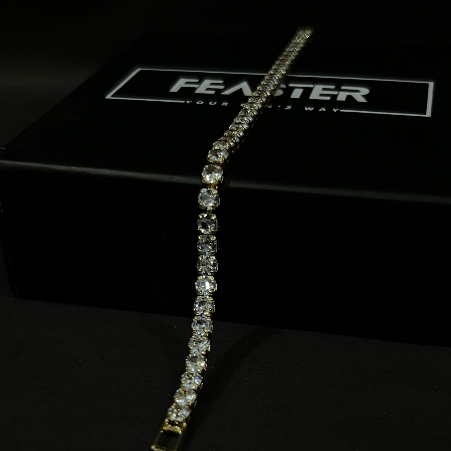 Sapphire Iced Sleek Bracelet